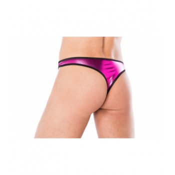 Męskie Stringi wet look FULL